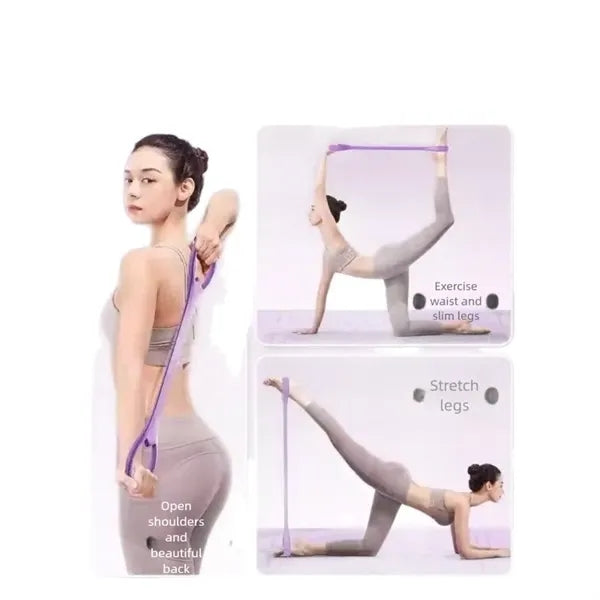 Figure-eight resistance band back trainer