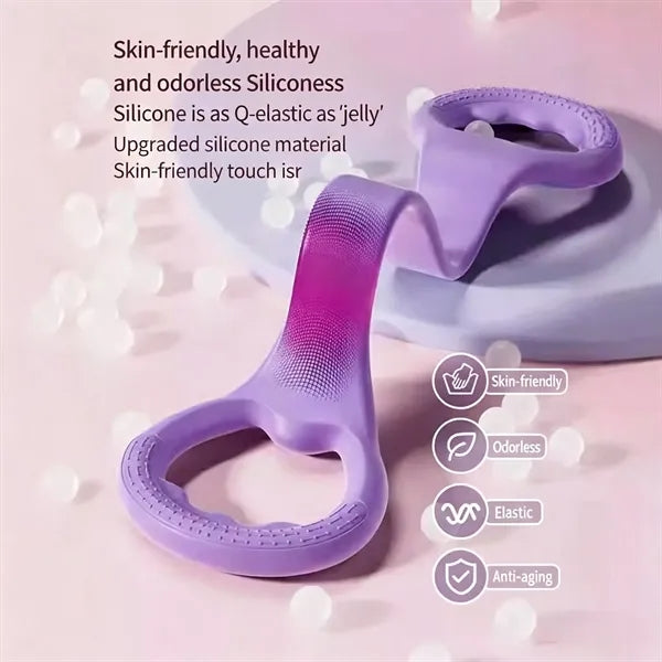 Figure-eight resistance band back trainer