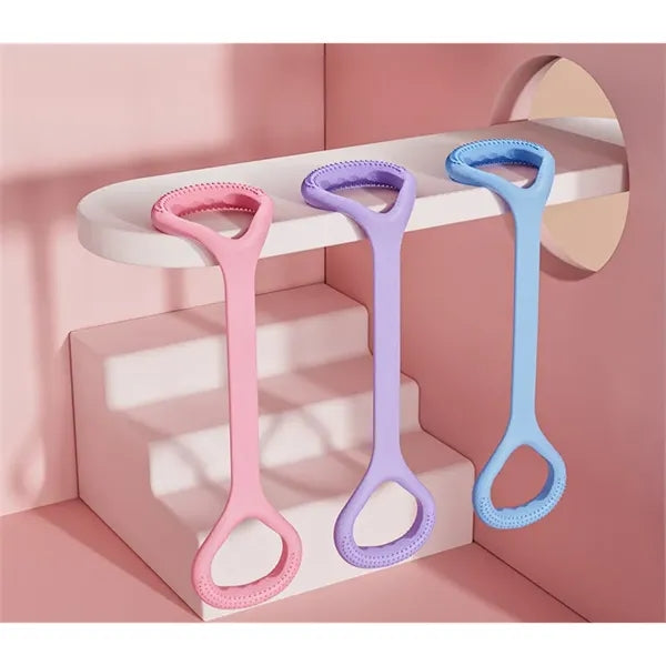 Figure-eight resistance band back trainer