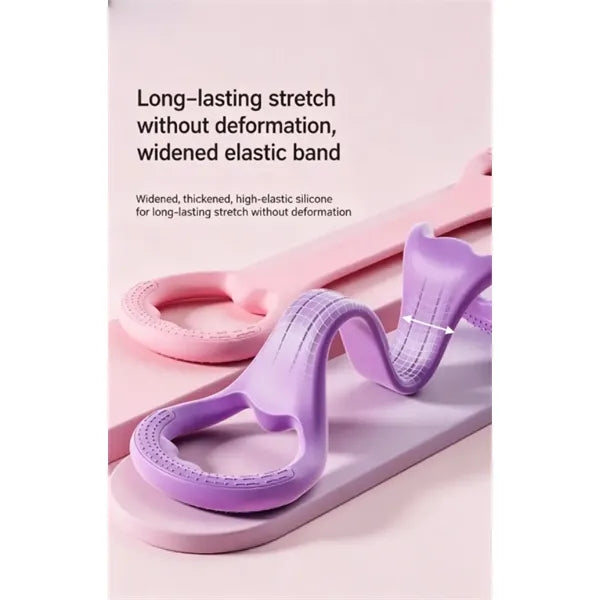 Figure-eight resistance band back trainer