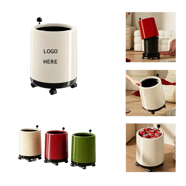 Wheeled Open Top Trash Can