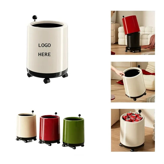 Wheeled Open Top Trash Can