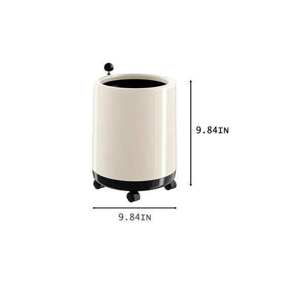 Wheeled Open Top Trash Can