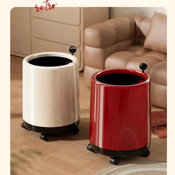 Wheeled Open Top Trash Can