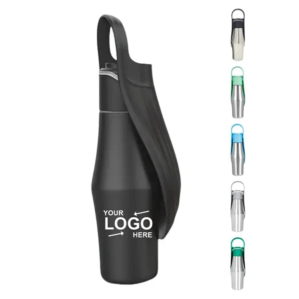 25.4Oz Stainless Steel Pet Water Bottle Dispenser