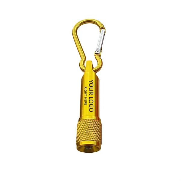 Compact Aluminum Flashlight with Carabiner Clip
