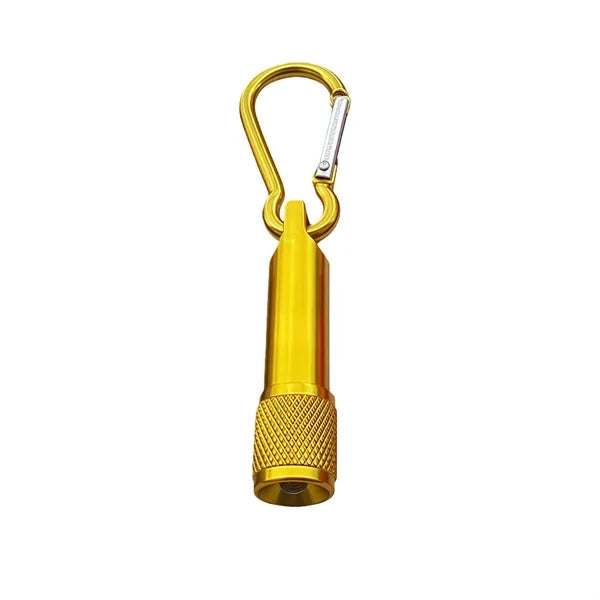 Compact Aluminum Flashlight with Carabiner Clip