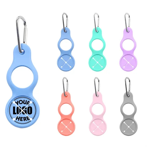 Portable Silicone Water Bottle Clip with Carabiner