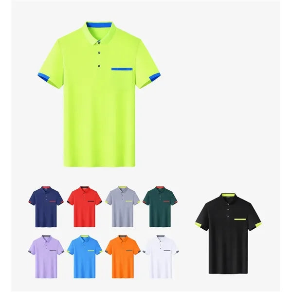Logo Quick Dry Ice Silk Work T-Shirt