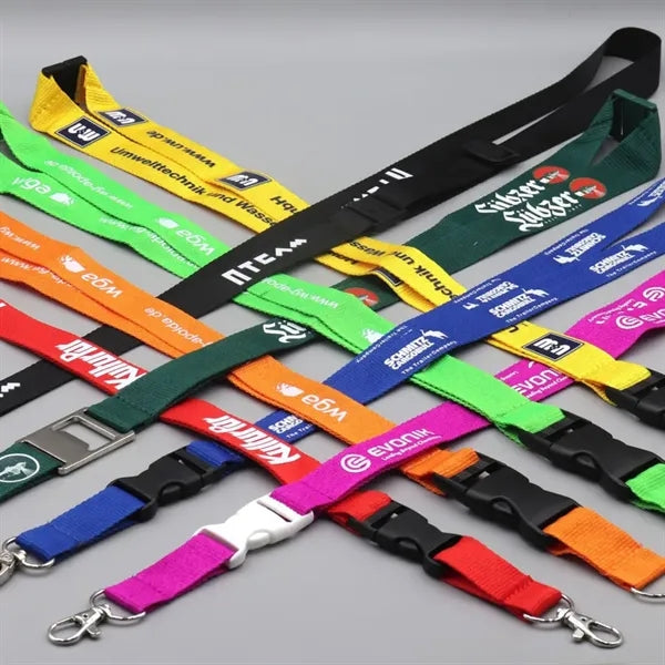Colorful custom printed lanyards
