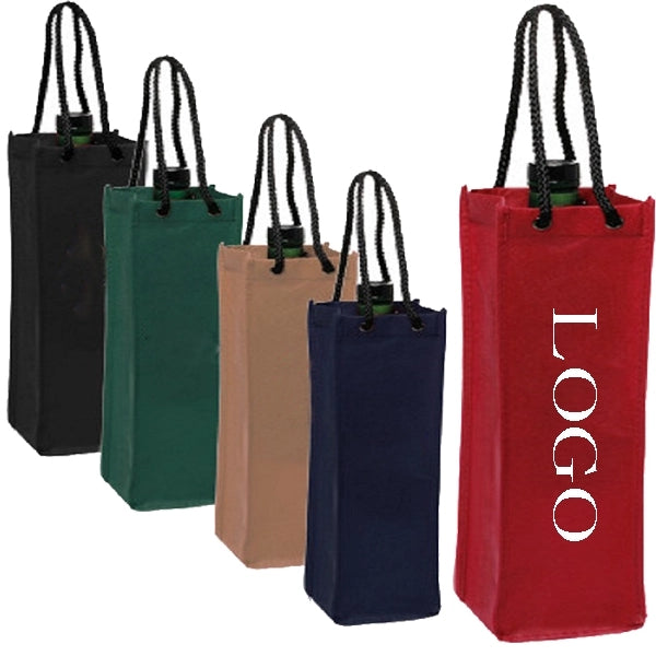 Single Bottle Tote Wine Bag