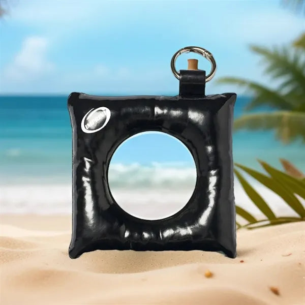 Puff Square Keyring Mirror