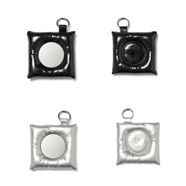 Puff Square Keyring Mirror