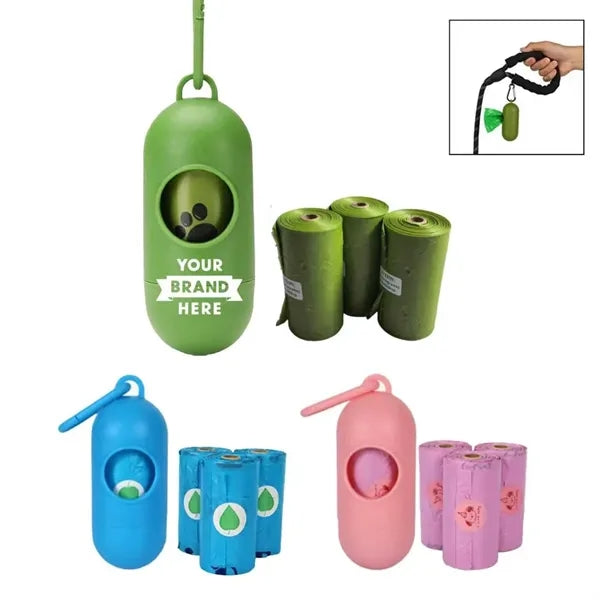 Biodegradable Dog Poop Bag Dispenser Set