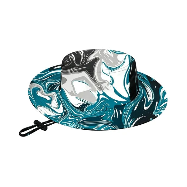 Full Color Wide Brim Summer Bucket Hat