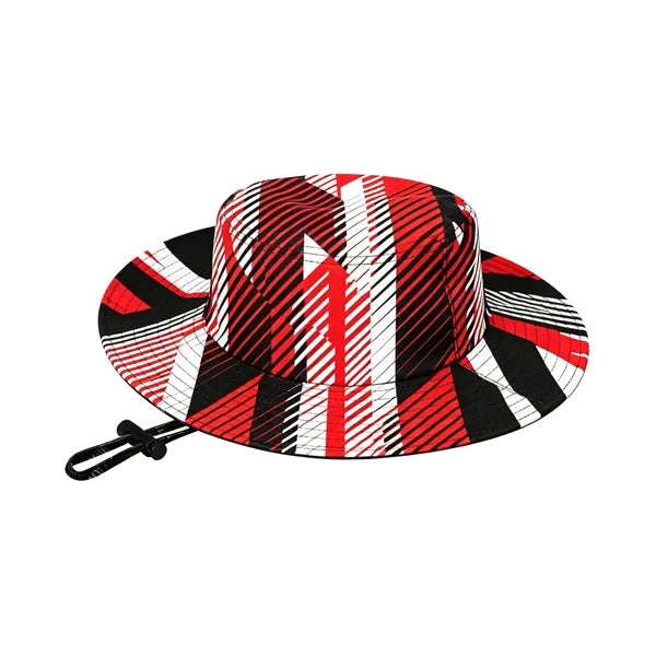 Full Color Wide Brim Summer Bucket Hat