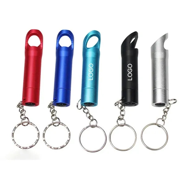 Mini Bottle Opener with 3 LED Flashlight