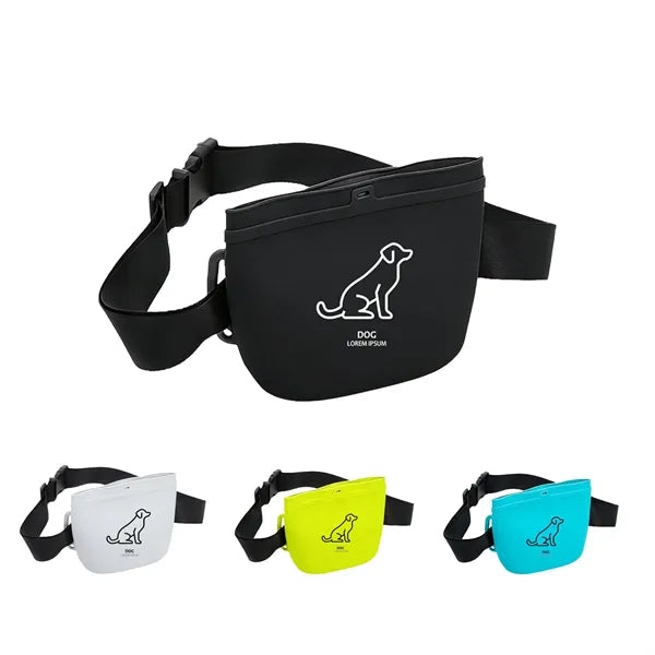 Silicone dog training waist bag