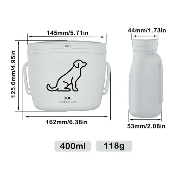 Silicone dog training waist bag