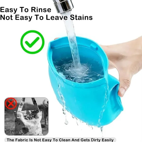 Silicone dog training waist bag