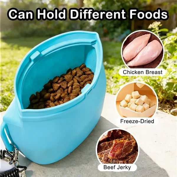 Silicone dog training waist bag