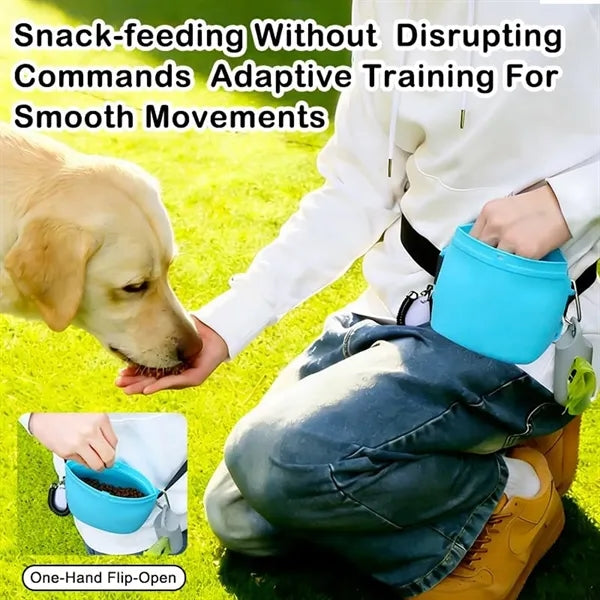 Silicone dog training waist bag