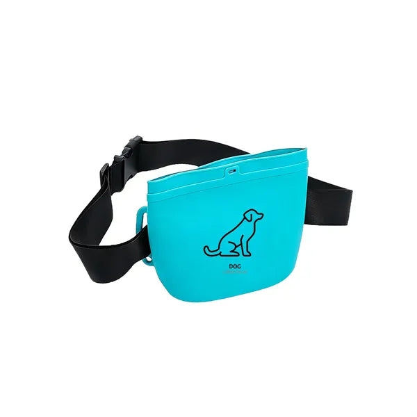 Silicone dog training waist bag