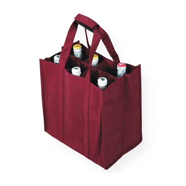 6 Wine Bottle Non-woven Tote Bag