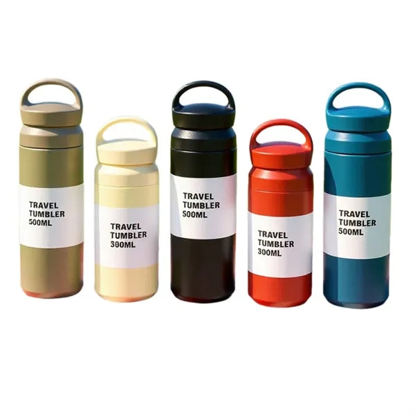 Japanese Style 304 Stainless Steel Travel Tumbler With Handl