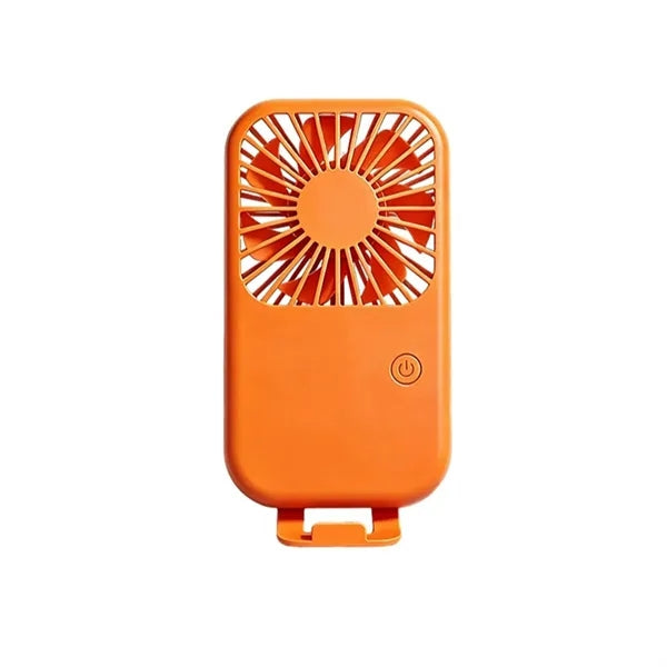 USB Rechargeable Mini Handheld Fan w/ Phone Stand