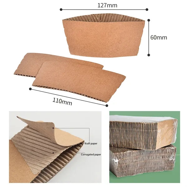 Non-slip Kraft Coffee Sleeve