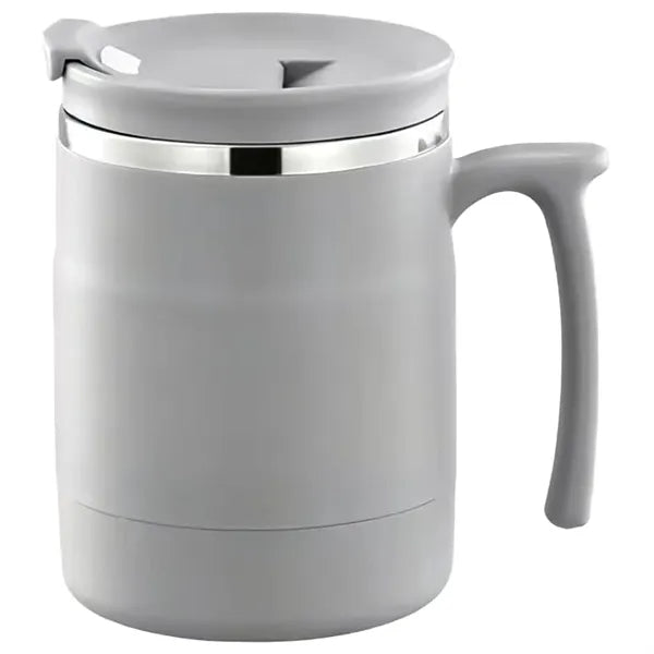 Handle Coffee Cup with Built-in Folding Spoon