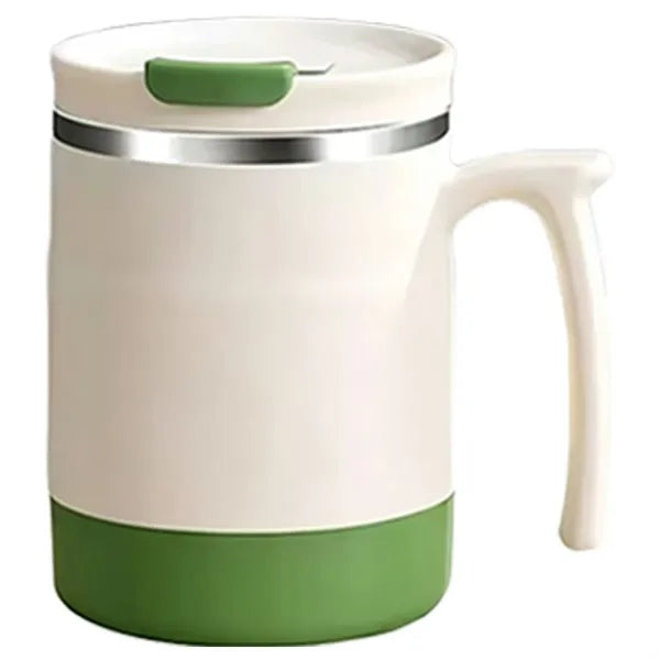 Handle Coffee Cup with Built-in Folding Spoon