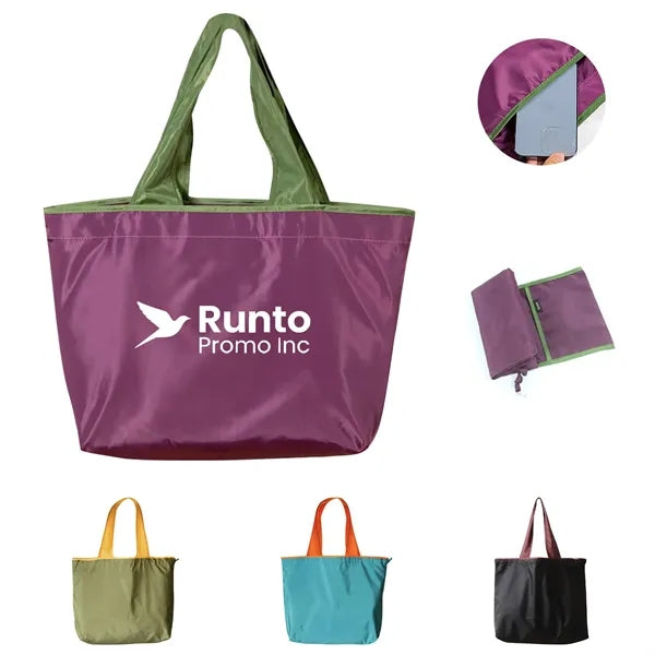 Foldable Eco Drawstring Shopping Bag