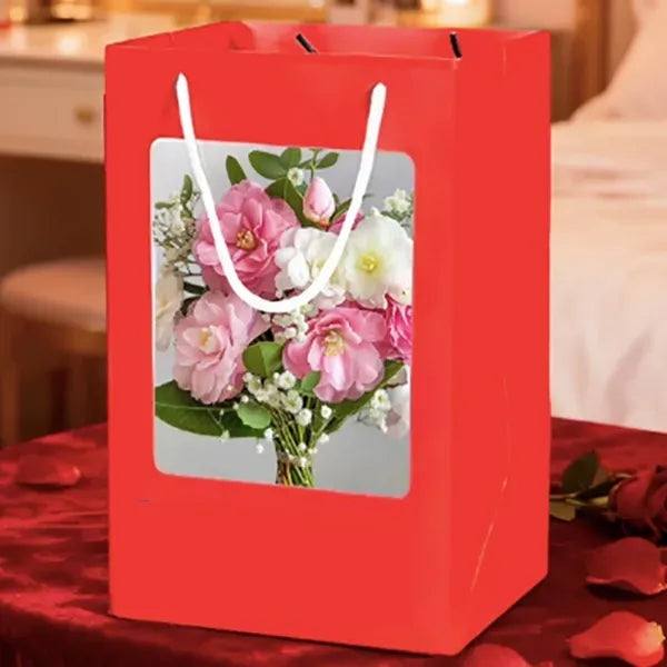 Clear Window Bags for Gifts 7x5x10"