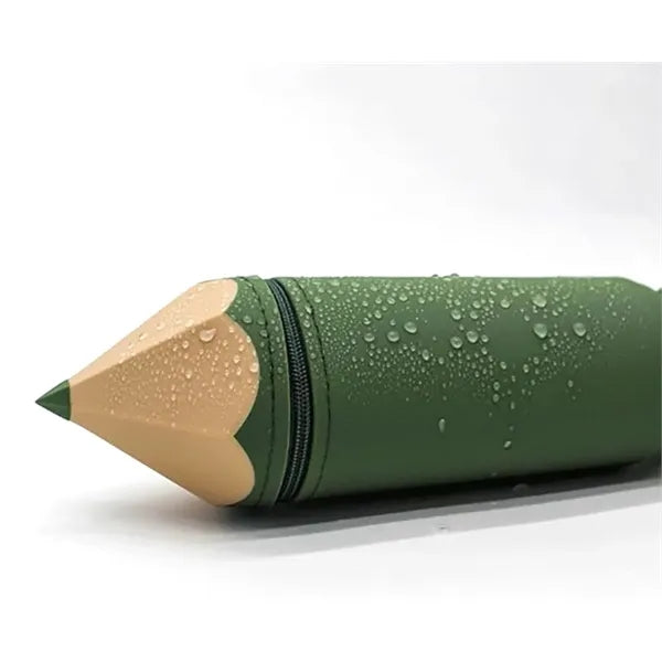 Pen Shape Stand-up Pencil Case Silicone Bag