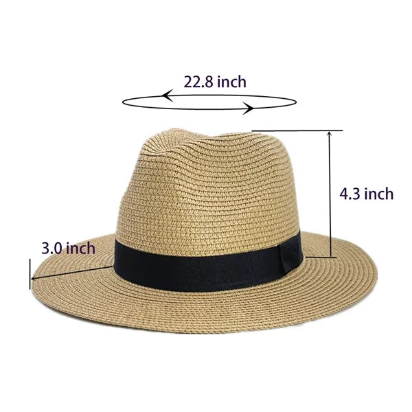 Unisex Straw Panama Hat
