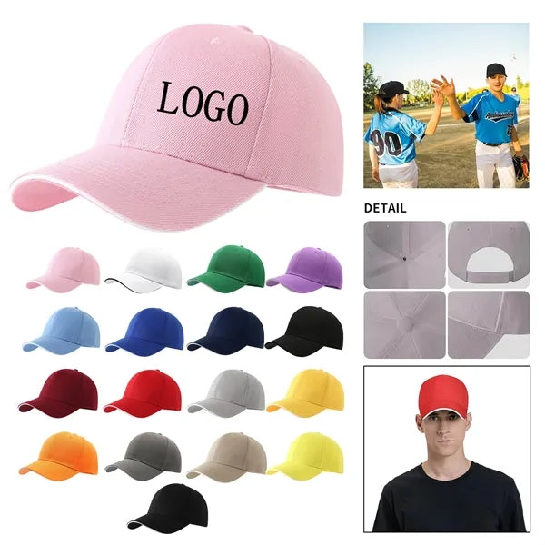 Six Panel Advertising Work Baseball Cap