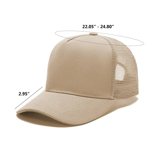 Breathable Cotton Mesh Travel Sun Cap