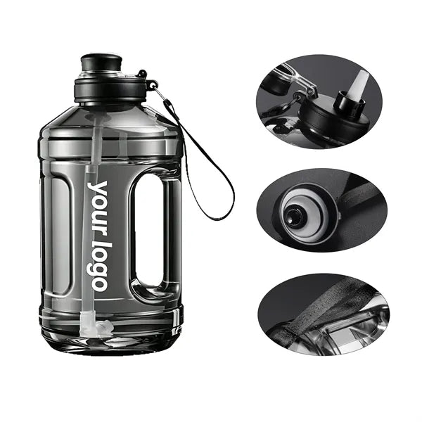 Straw Type Large Capacity Sports Water Bottle
