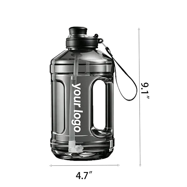 Straw Type Large Capacity Sports Water Bottle