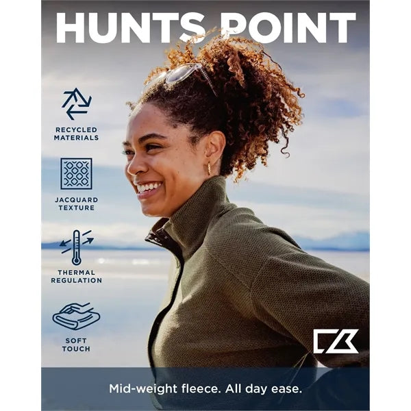 Cutter & Buck Hunts Point Recycled Fleece Womens Hybrid S...