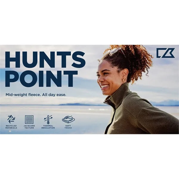Cutter & Buck Hunts Point Recycled Fleece Womens Hybrid S...