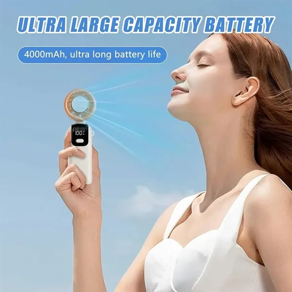 Ice-Cooling Turbo Handheld Fan