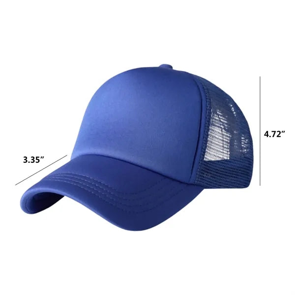 Solid Color Mesh Travel Baseball Cap