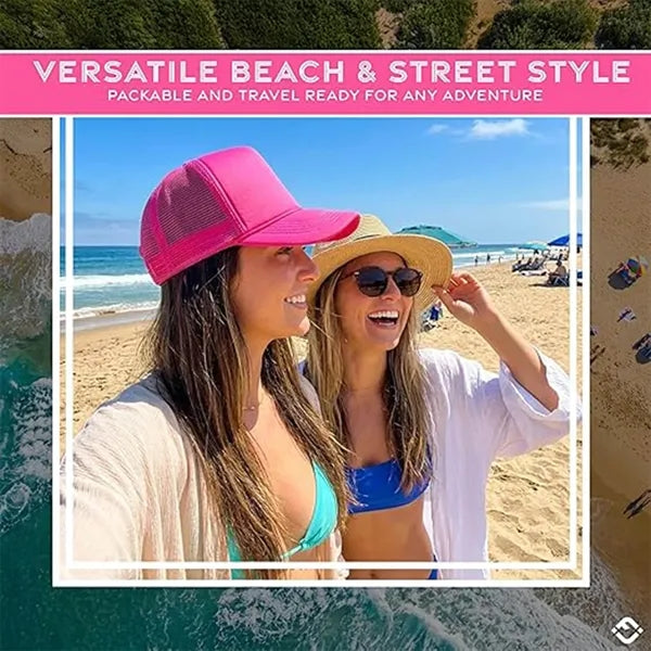 Solid Color Mesh Travel Baseball Cap