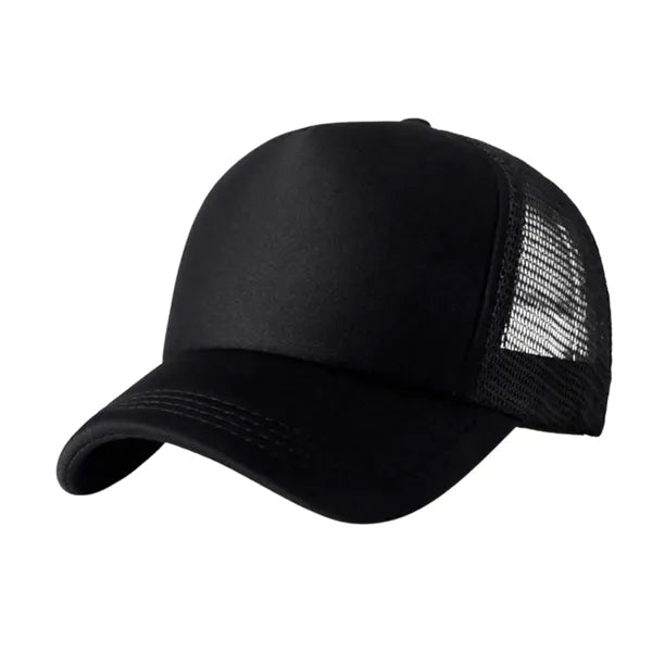 Solid Color Mesh Travel Baseball Cap