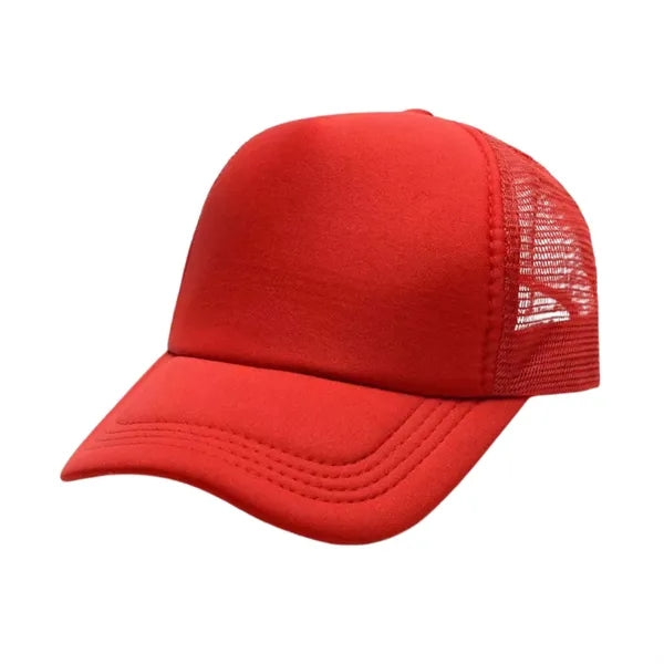 Solid Color Mesh Travel Baseball Cap