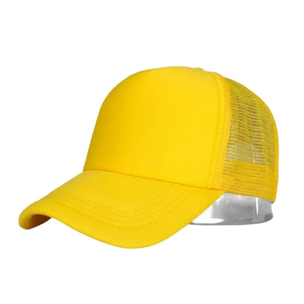 Solid Color Mesh Travel Baseball Cap