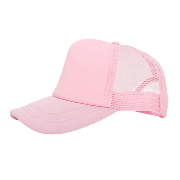 Solid Color Mesh Travel Baseball Cap